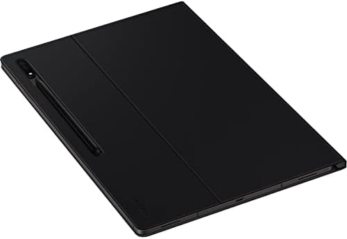 Калъф за носене на Samsung Book Cover (разгъва книга на премията) на Samsung Galaxy Tab S8 Tablet - Черно - Устойчив на надраскване