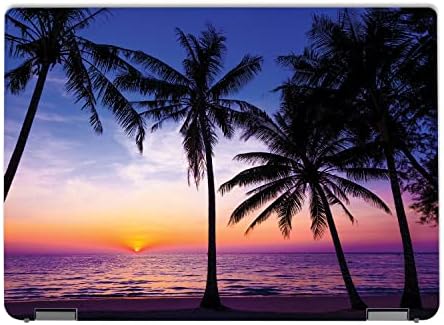 Калъф MightySkins е Съвместим с пълен комплект от опаковки Lenovo IdeaPad Flex 5 14 (2022) - Palm Sunrise | Защитно, здрава и уникална vinyl стикер | Лесно се нанася | Произведено в САЩ