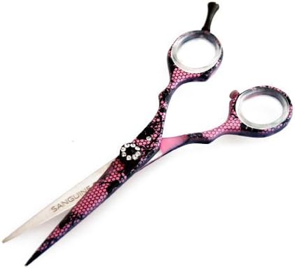 Професионални Розови Фризьорски Ножици е 5.2-инча (13 см), Красиви Ножици За Коса