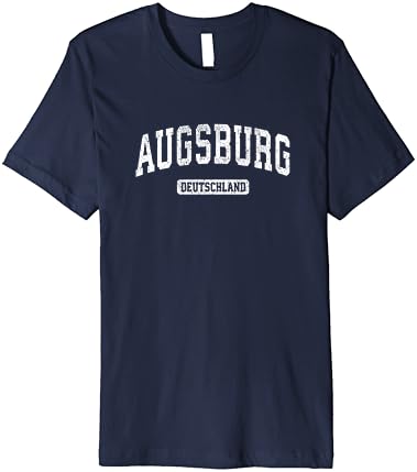 Аугсбург, Германия, Реколта Тениска Премиум Спортен дизайн
