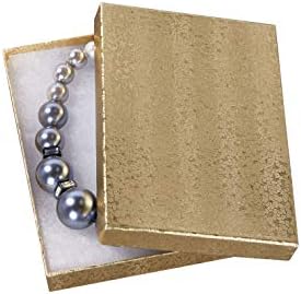 Кутии за бижута SSWBasics, пълни с памук, с Позлатени релефни - 5 ¼ x 3½ x 7/8 - Калъф от 100