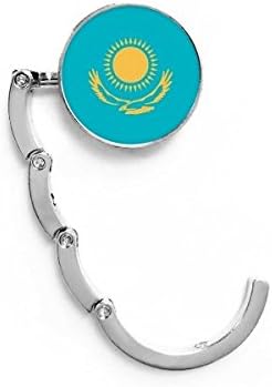 Национален Флаг На Казахстан Държава Азия Тенис На Куката Декоративна Катарама Удължител Сгъваема Закачалка