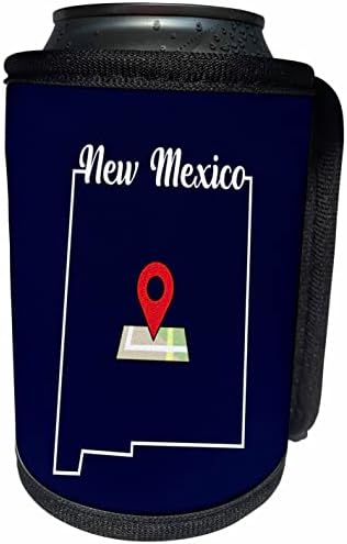 3дРоуз Посети Ню Мексико, Тук е Насрочено план на щата За пътуване - Опаковки за бутилки-охладители (cc-363718-1)