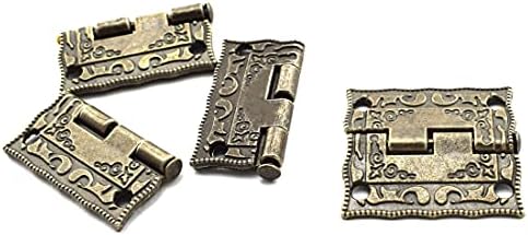 Декоративни линия Aifeier ET от Античен бронз, с Резным Модел, флип-надолу Контур с Винтове за Дървена кутия, ваучър за подарък калъф,