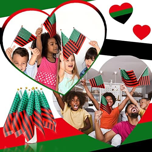 Mixweer Малки Ръчни Знамена на Деветнадесети юни, афроамериканский флаг, Пръчка, Мини-Панафриканские Знамена, Южна африка Знамена с Черен