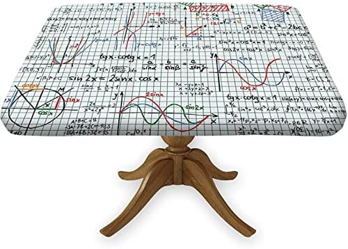 Декоративно Десктоп покритие XISUNYA за квадратни маси, Еластично Покритие за масата в класната стая математиката, Миниатюри Тетрадка
