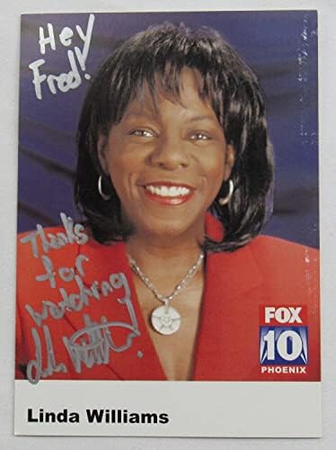 Водещият на Фокс Нюз 10 Феникс на Линда Уилямс Подписа с Автограф на Промо-снимка 4x6 - Снимки на НХЛ с автограф