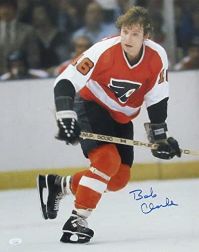 Снимка Боби Кларк Хофа с автограф 16x20 Филаделфия Флайърс JSA - Снимки на НХЛ с автограф