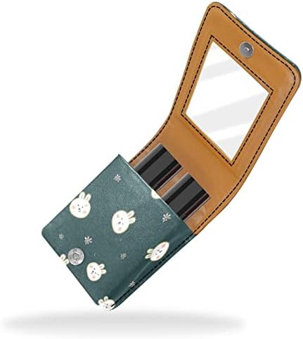 Косметичку ORYUEKAN, брилянтин, Брилянтин чанта с огледало преносим калъф за съхранение на червило с гланц за устни за съхранение на