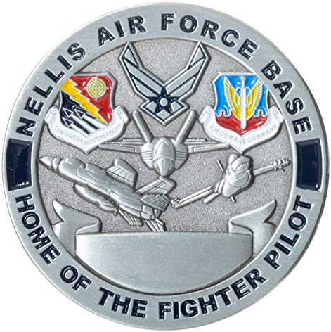 ВоенноВоздушные сили на САЩ USAF военновоздушная база Неллис Лас Вегас, щата Невада AFB Родното място на монети повикване пилот на изтребител