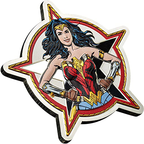 2023 DE Модерна Възпоменателна Сребърна монета PowerCoin Wonder Woman тегло 5 Грама на 5$ Барбадос 2023 Proof