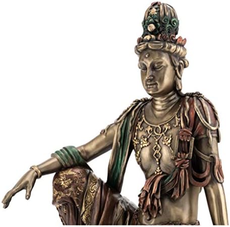 Най-добрата колекция от Статуи на водата и Луната Куан Ин в поза на Кралското непринуденост - Клан Ин, Богиня на милосърдието, Скулптура