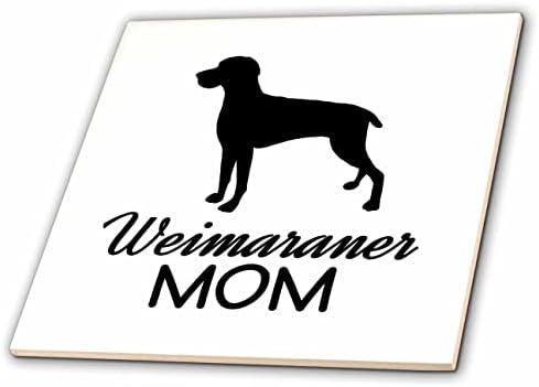 3D Роза Жана Салак Обръща кучета - Мама кучета Weimaraner - Плочки (ct_350788_1)