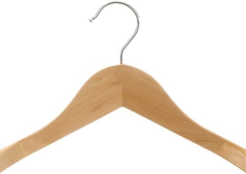 Закачалка за палто от масивно дърво YUMUO/Закачалка за костюми с широки рамене/Дървена поставка за дрехи/ Шкаф без закачалки-A