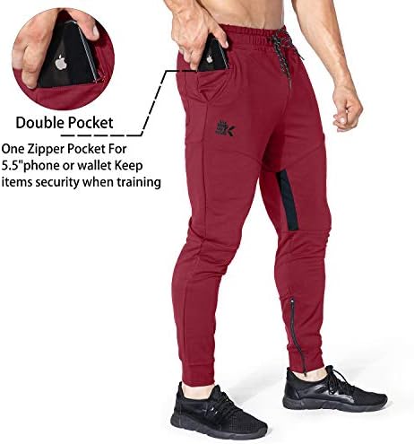 BROKIG Мъжки Спортни Панталони за джогинг от окото на материал в областта на бедрата, Мъжки Ежедневни Спортни Панталони за Бодибилдинг