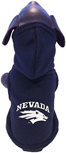 Hoody за кучета All Star Dogs NCAA Nevada Wolf Pack Отвътре с качулка за кучета