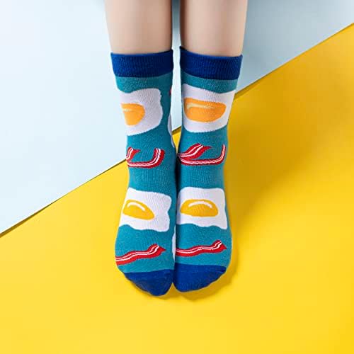 BONANGEL Луди Чорапи За деца, Забавни Чорапи За момчета, Детски Чорапи в стил Луд Забавна команда, Чорапи С плодове и животни
