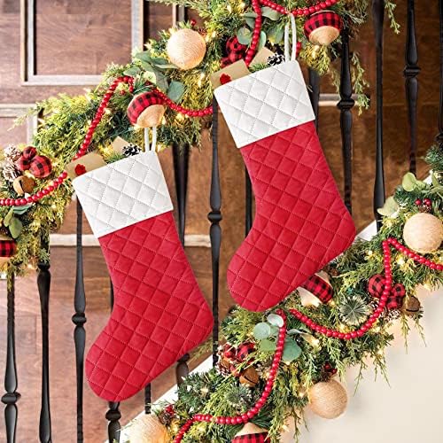 Коледни Чорапи Senneny, 2 опаковки, Големи Персонални Коледни Чорапи, Коледни Висящи Украшения за Семейния Коледно парти