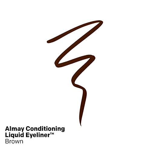 Течна очна линия Almay Conditioning, Устойчива, Водоустойчиво, Хидратиращи, 20 кафяви, 0,03 ет. унция.