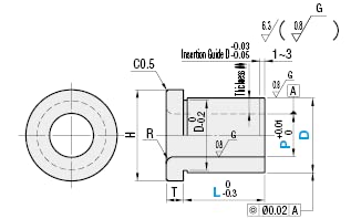 Втулка Witproton за инсталационните щифтове SKS3 - Фланцевые, Стандартни, Адаптивни JBHFM 5-35 мм, 1 бр.