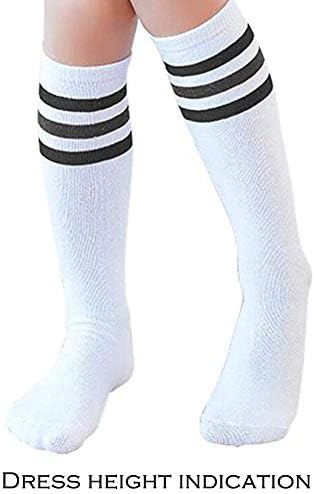 Чорапи-тръбички NEVSNEV до коляното, Удобни и дишащи, с трикратно с ивици за момчета
